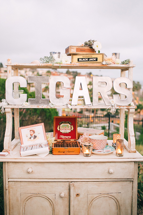 cigar bar matrimonio vintage